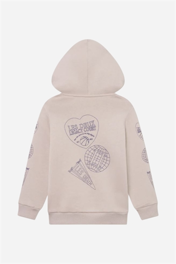 Les Deux Atlas Hoodie med dragkedja - Ljus sand